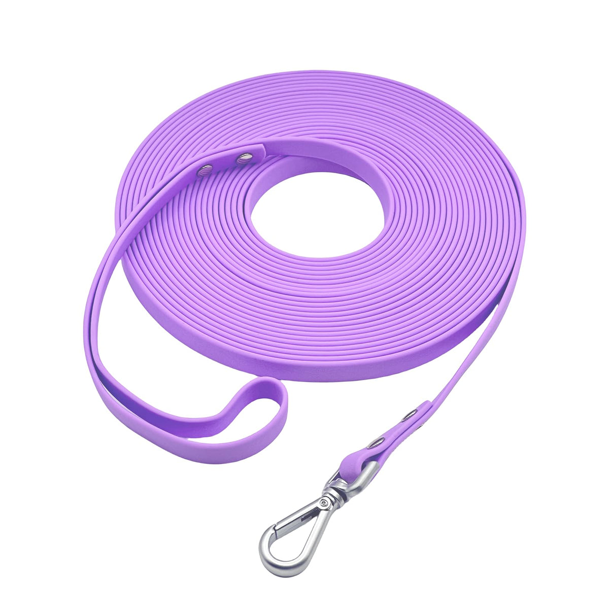 AUMAILI cuerda de entrenamiento para perros 50 ft impermeable en color lila