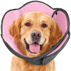 AuraPaw collar recuperación suave en malla transpirable, cómodo para perros