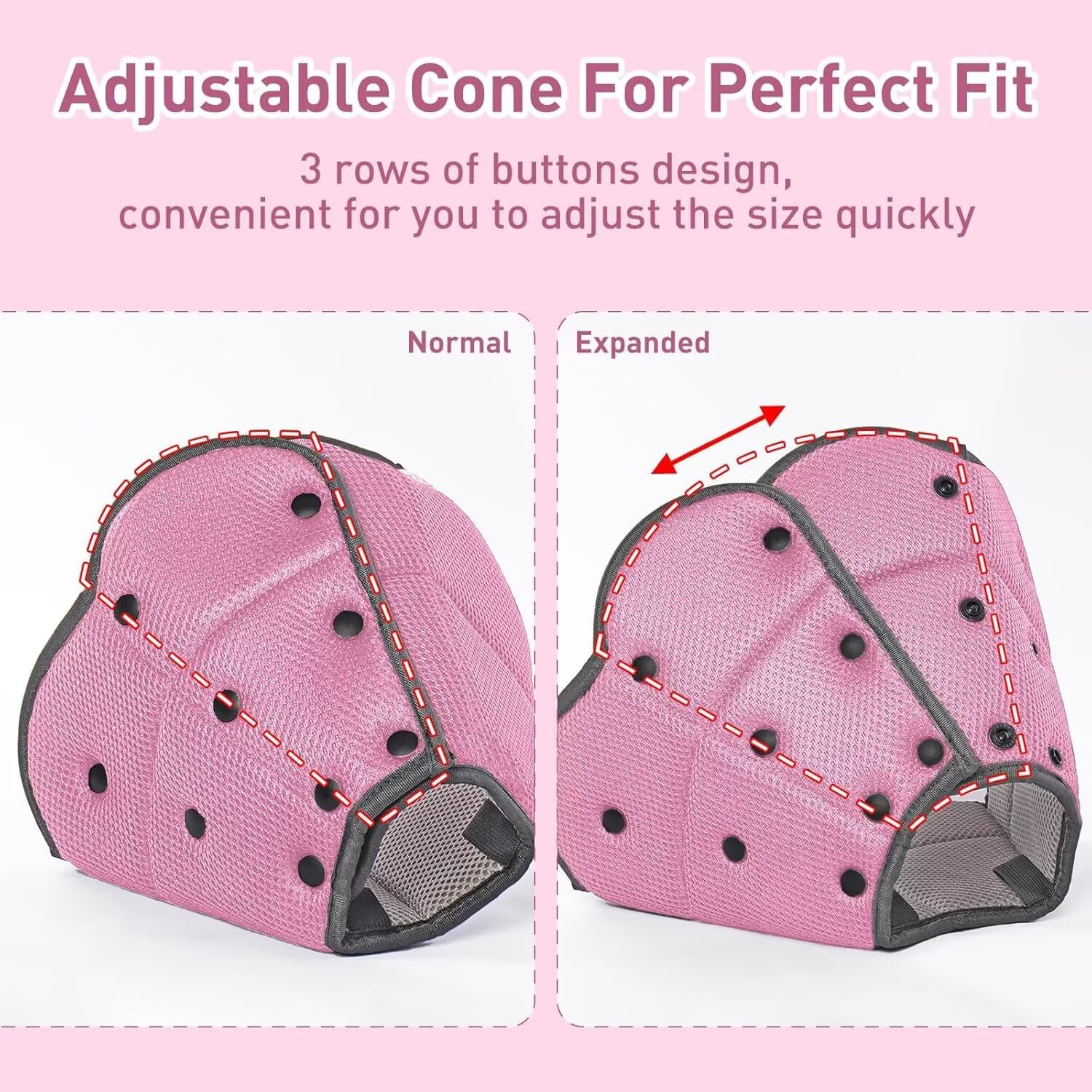 AuraPaw cono-diseño-plegable-vision-clara permite comer y beber con facilidad.