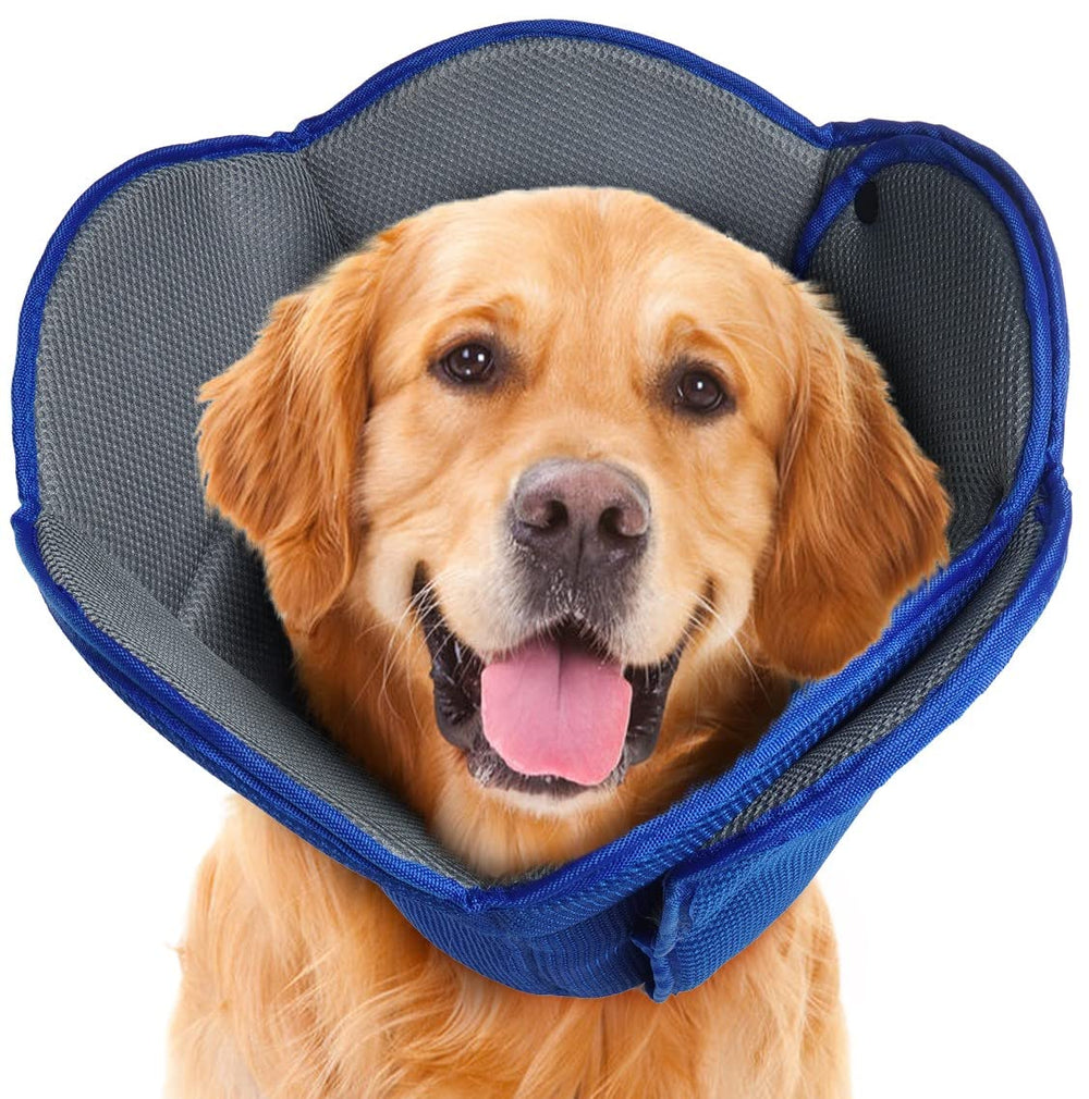 AuraPaw cono suave para perro ajustable evita lamer heridas y mantiene comodidad