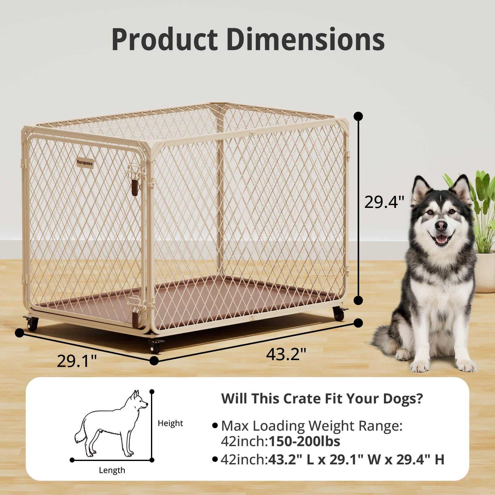 Aurapaws jaula diseño resistente para uso prolongado