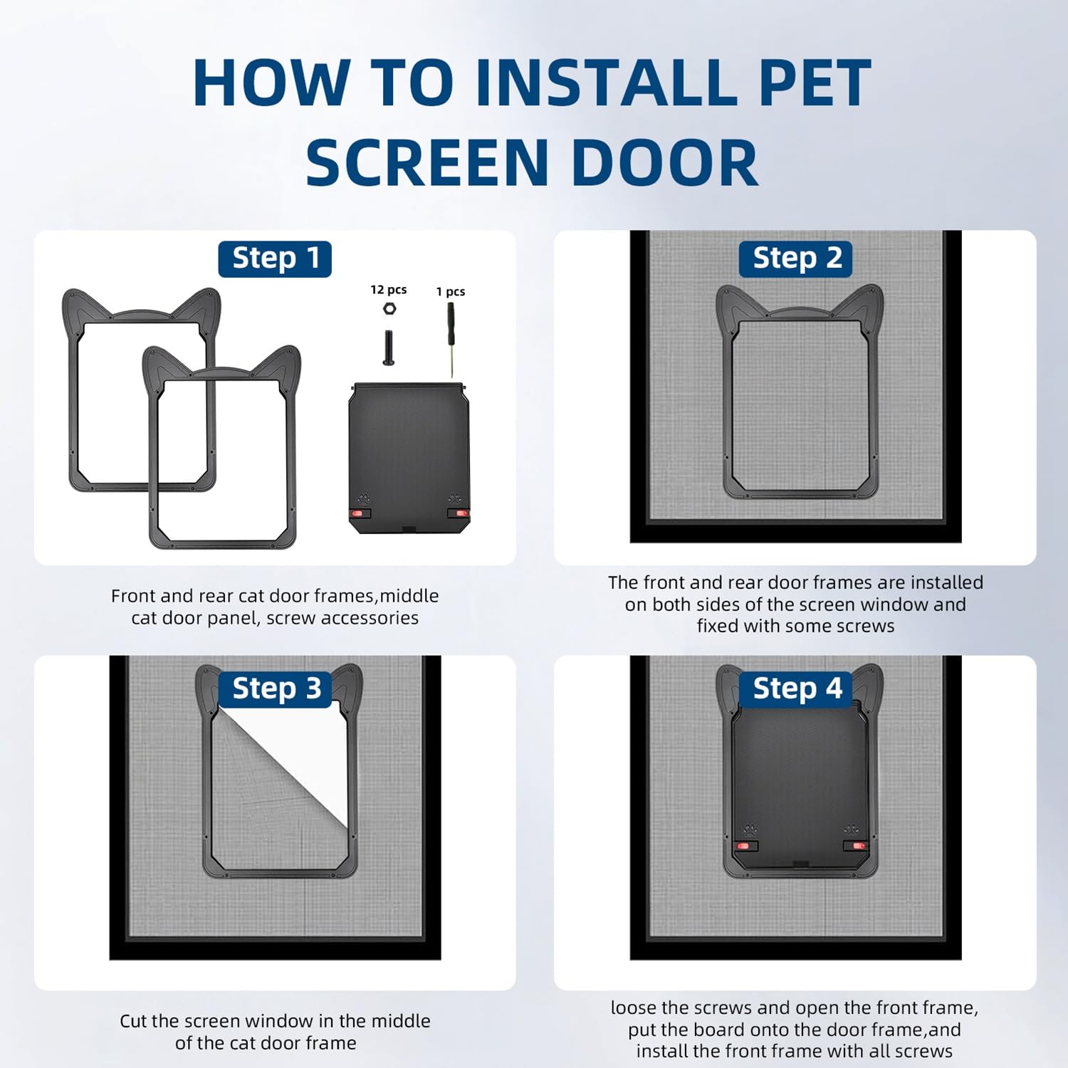 AuraSphere instalación fácil en ventana para mascotas.