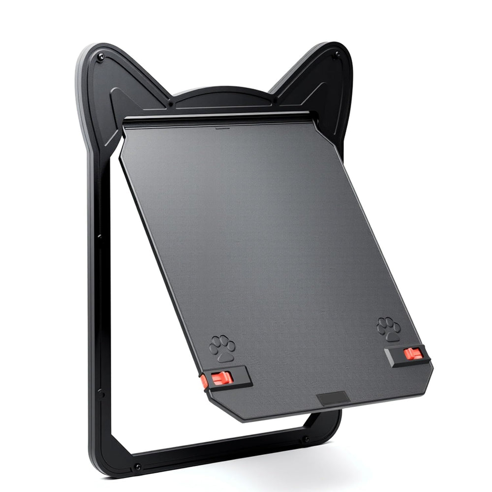 AuraSphere puerta pantalla para gatos medianos con cierre magnético para uso diario.