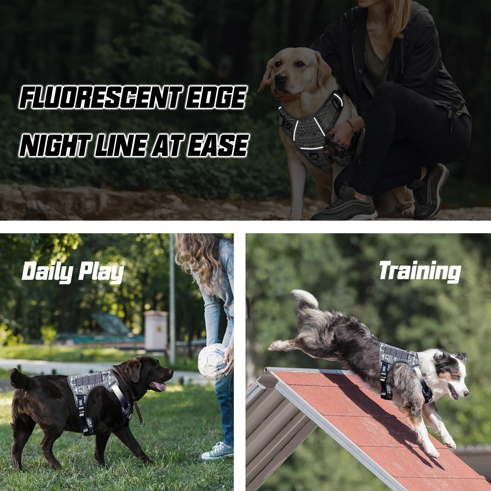 Arnés AUROTH ergonómico con acolchado transpirable para mayor comodidad.