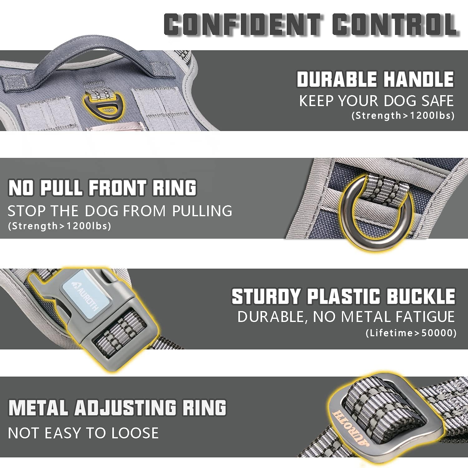 AUROTH arnés MOLLE lateral: capacidad para llevar accesorios esenciales
