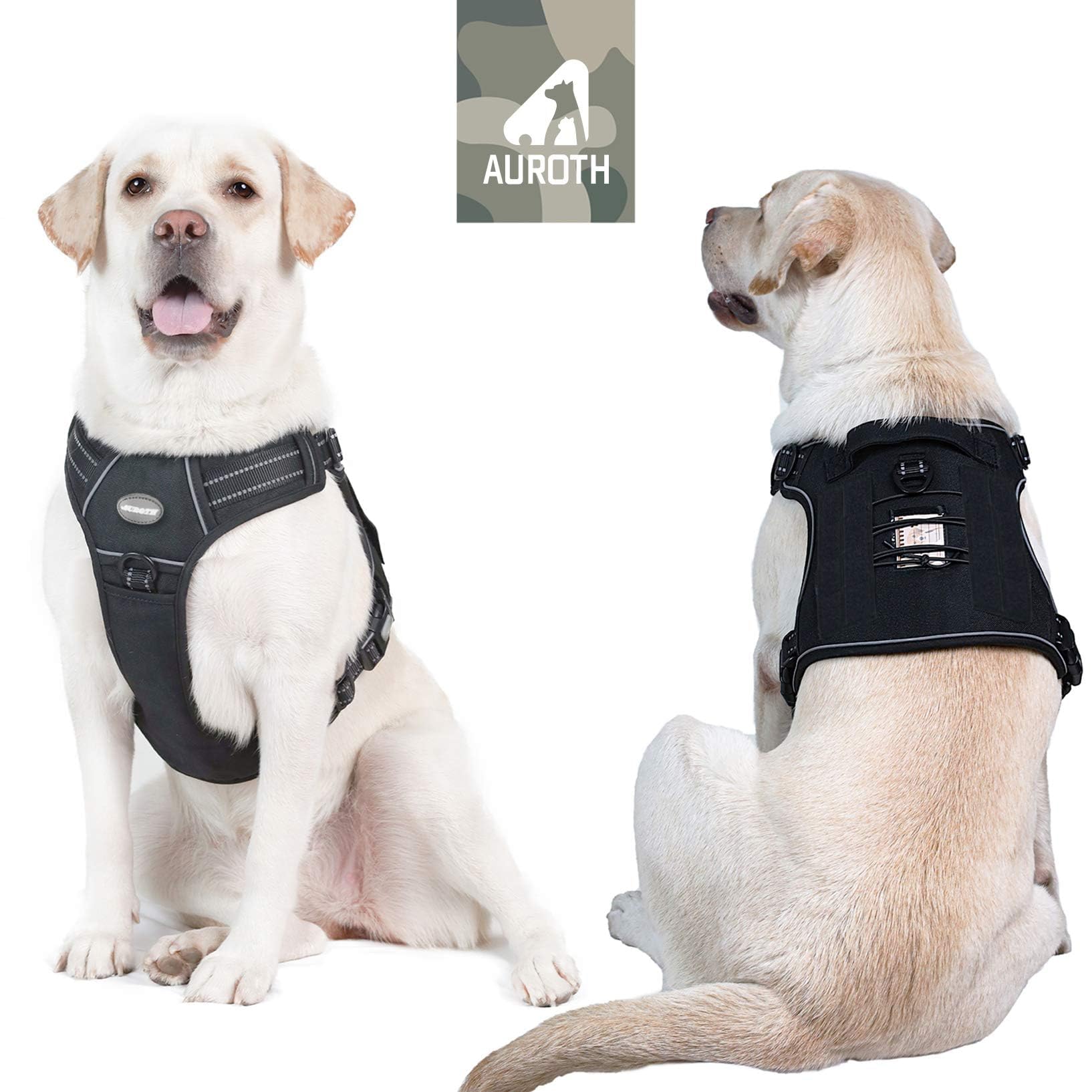 AUROTH arnés duradero de nylon para perros activos con acolchado.
