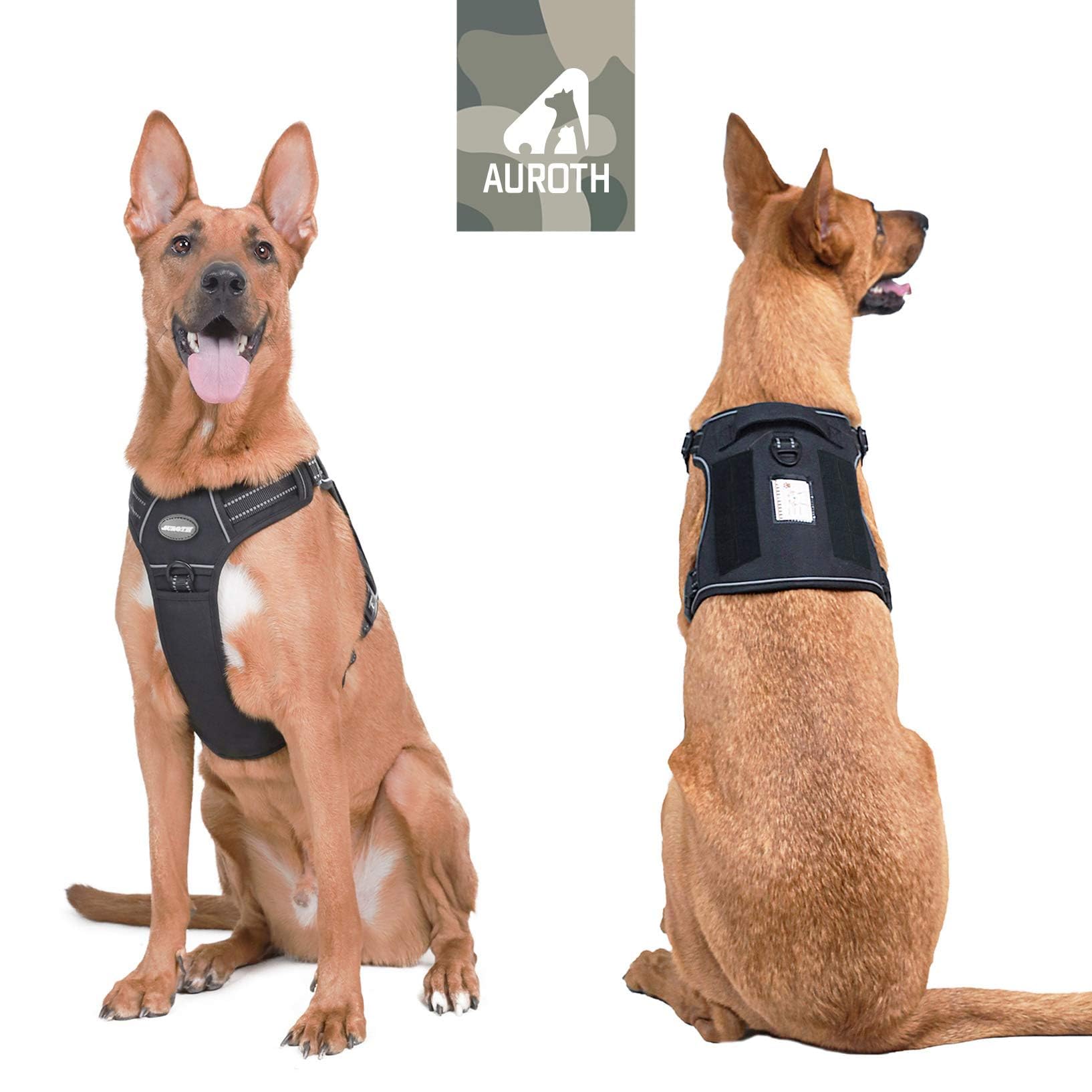 AUROTH Arnés con placa de identificación incluida para personalización.