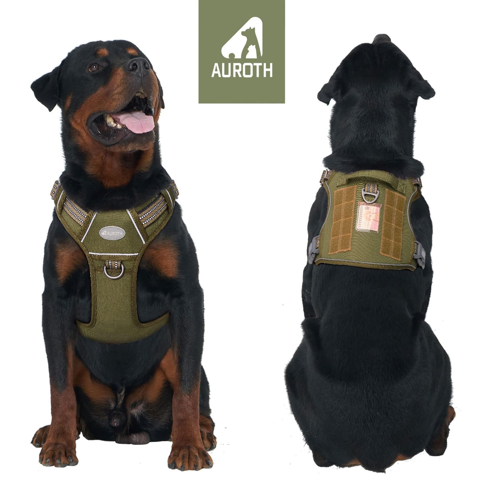 AUROTH arnés táctico con clip dorsal para control estable durante caminatas.
