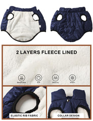 Chaqueta AURUZA para perro con dos anillas para correa, ideal para paseos.