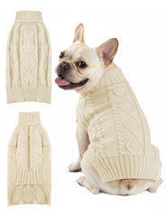 AURUZA sudadera perro cuello alto vista frontal para mayor calor