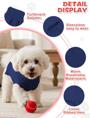 Sueter AURUZA para perros con cuello alto que ofrece mayor abrigo en climas fríos.