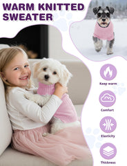 Suéter AURUZA para perro tejido cable, diseño clásico y cálido.
