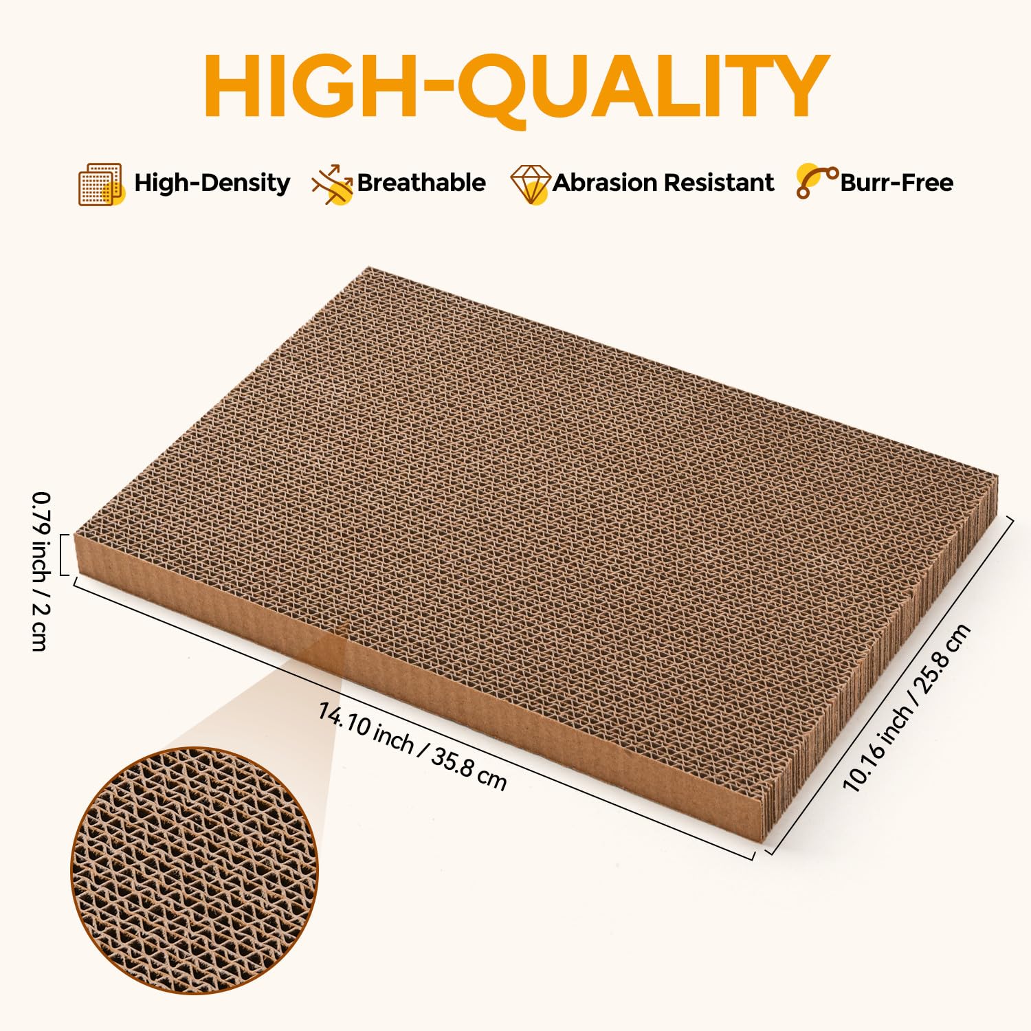 AUSCAT caja rascadora convertida en cama para descanso cómodo.