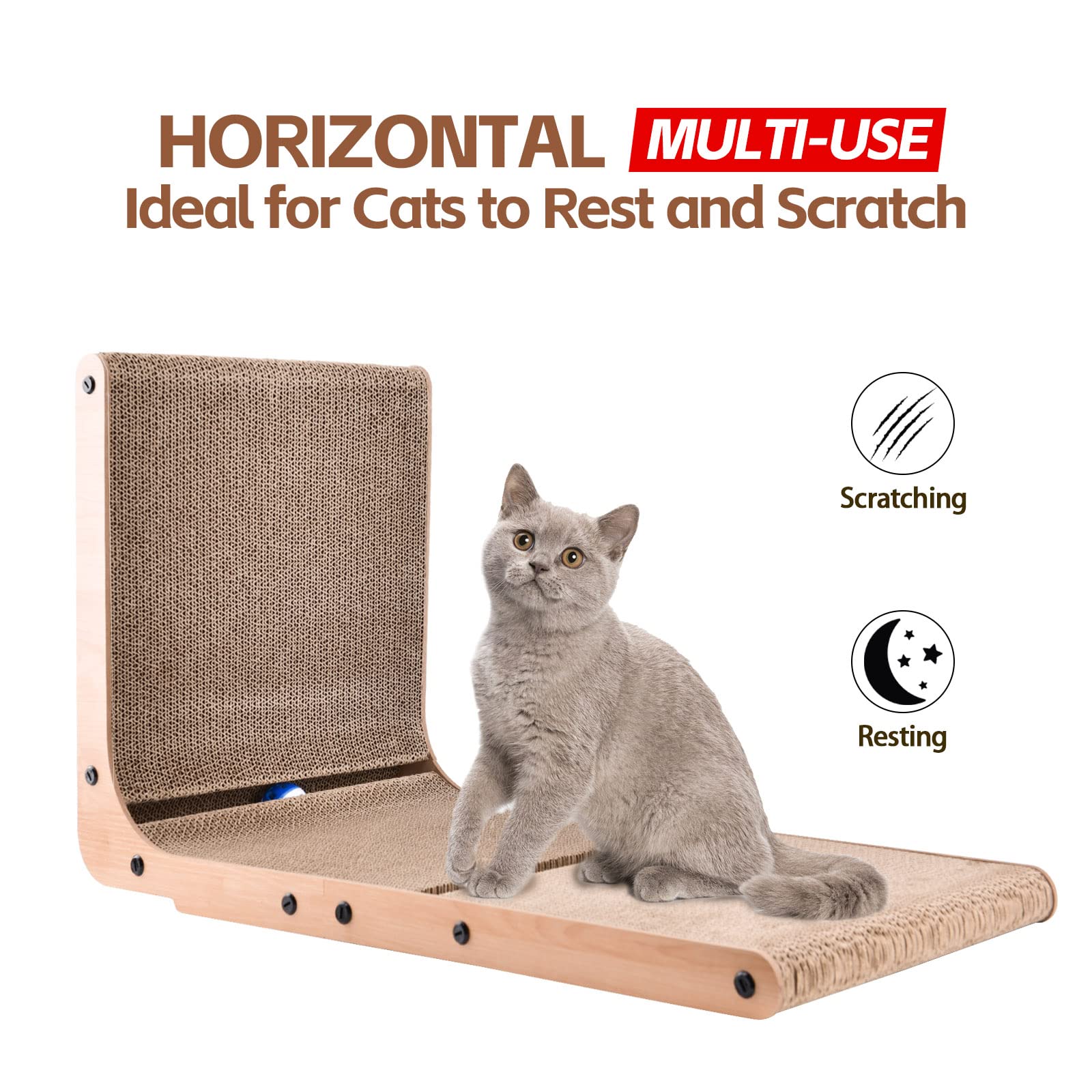 AUSCAT pelotas-incorporadas para juego y estimulación del gato.