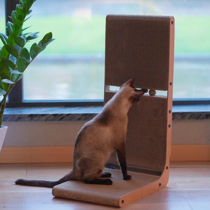 AUSCAT uso-interior-gatos, ideal para espacios reducidos.
