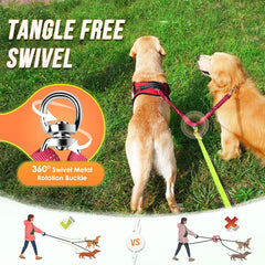 Autowt Ajuste de longitud 18-24 pulgadas para comodidad de ambos perros