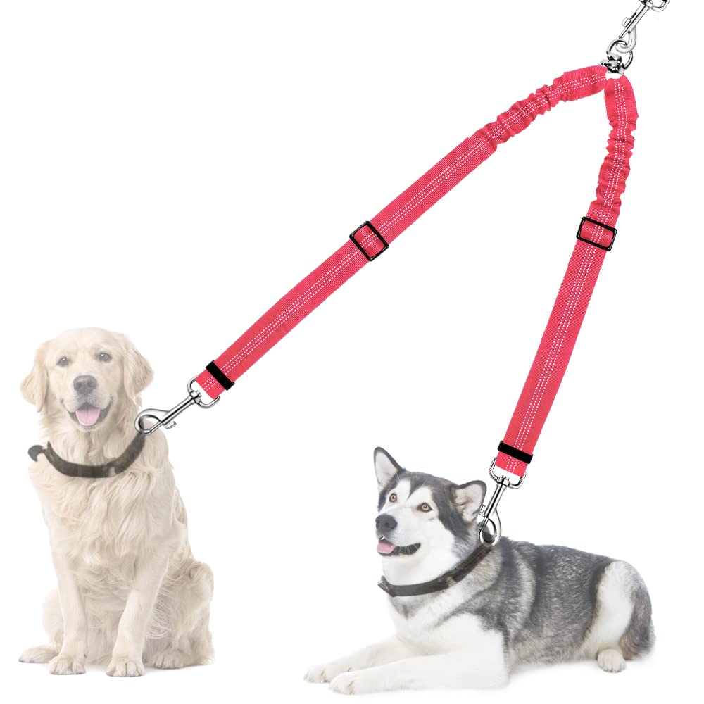 Autowt Doble Correa para Dos Perros con Giro 360, control sin enredos