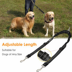 Autowt Doble Correa con ajuste de longitud para dos perros cómodos.