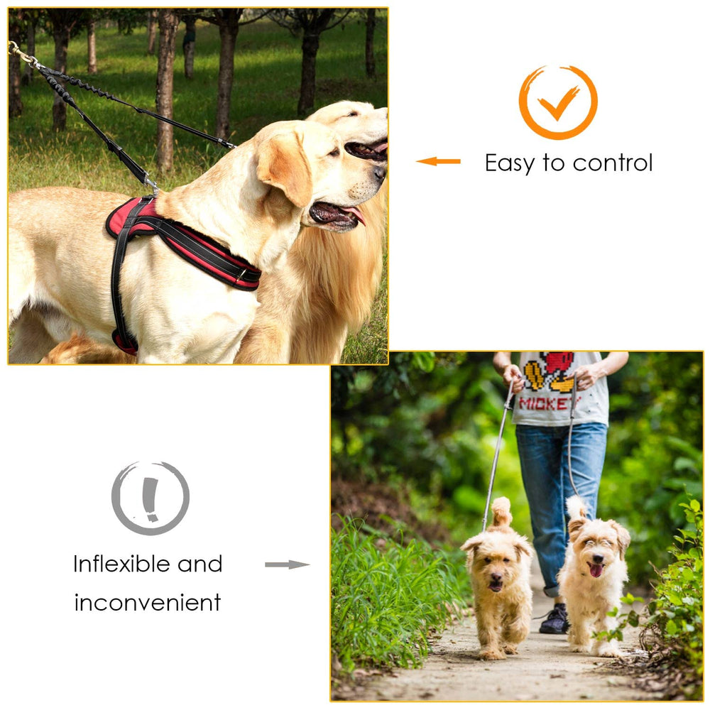 Autowt Doble Correa para perro en coche ofrece seguridad durante el traslado.
