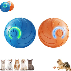 AUTRETY Pelota Saltarina Inteligente (naranja) para perros, ideal para quemar energía de forma divertida.