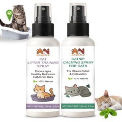 AutumnNest aerosol calmante para gatos, botella de 150 ml para uso diario.