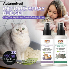 AutumnNest aerosol calmante para gatos con hierba gatera para relajar.