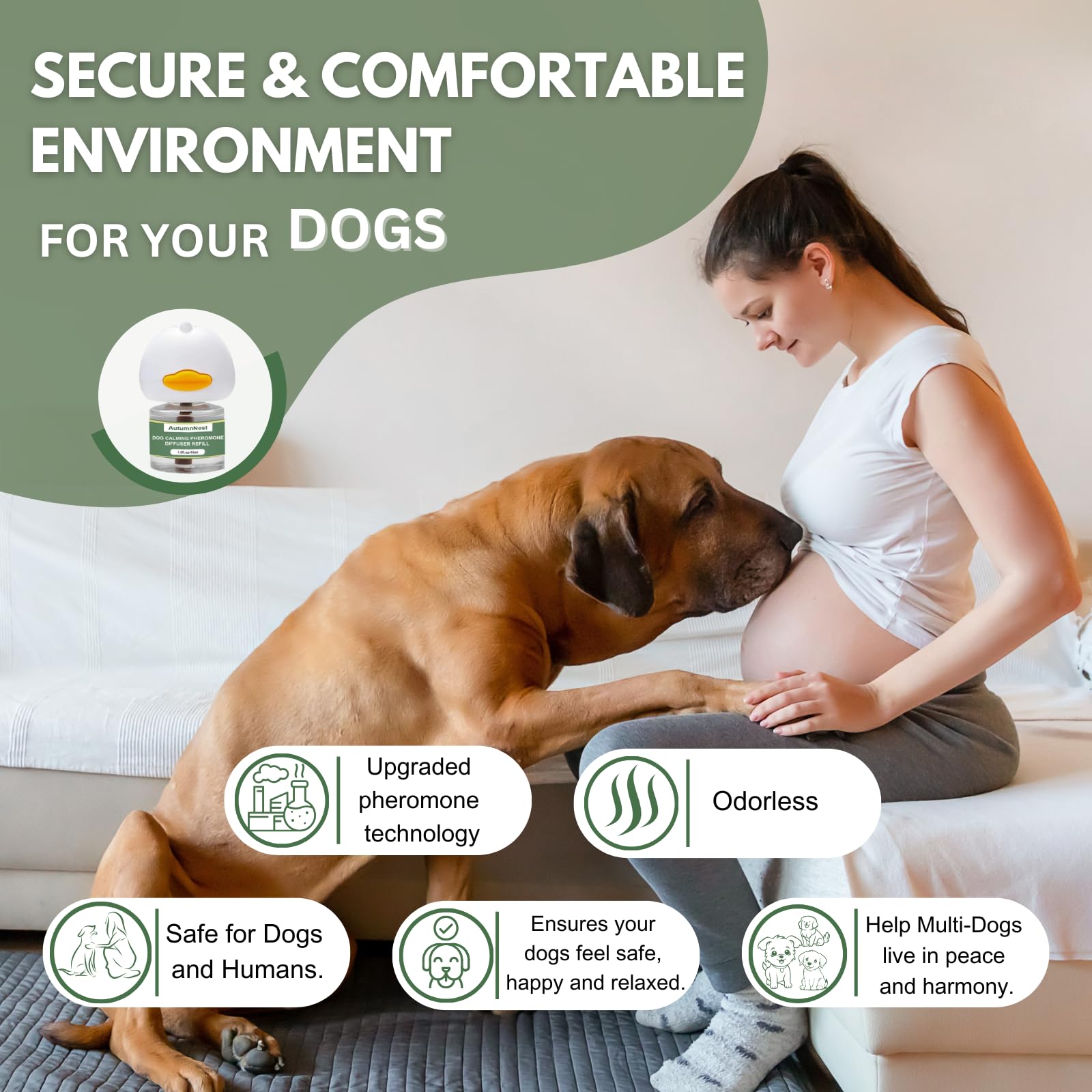 Difusor para perros con cobertura de hasta 700 pies cuadrados.