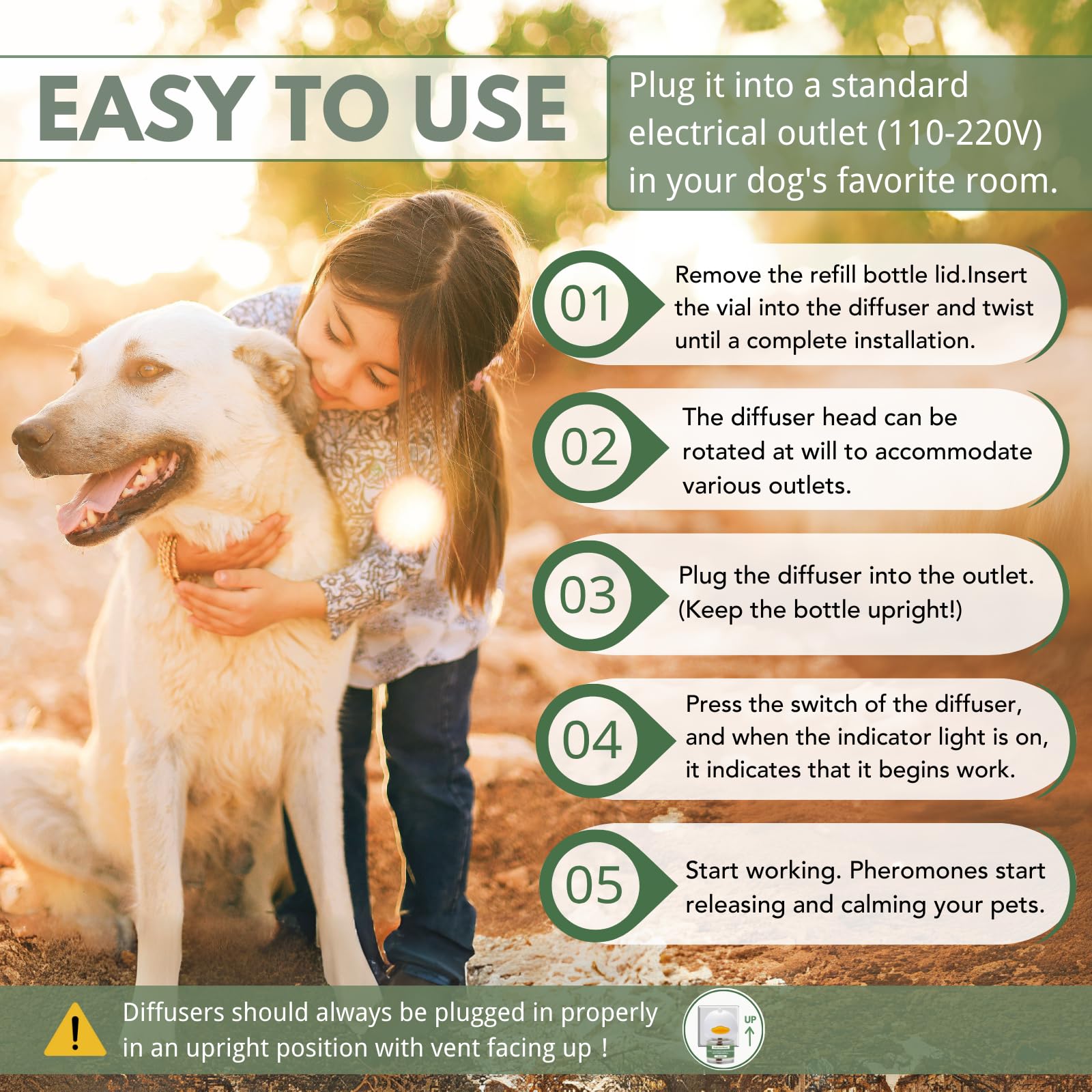 Ingredientes naturales y no tóxicos de AutumnNest para perros.