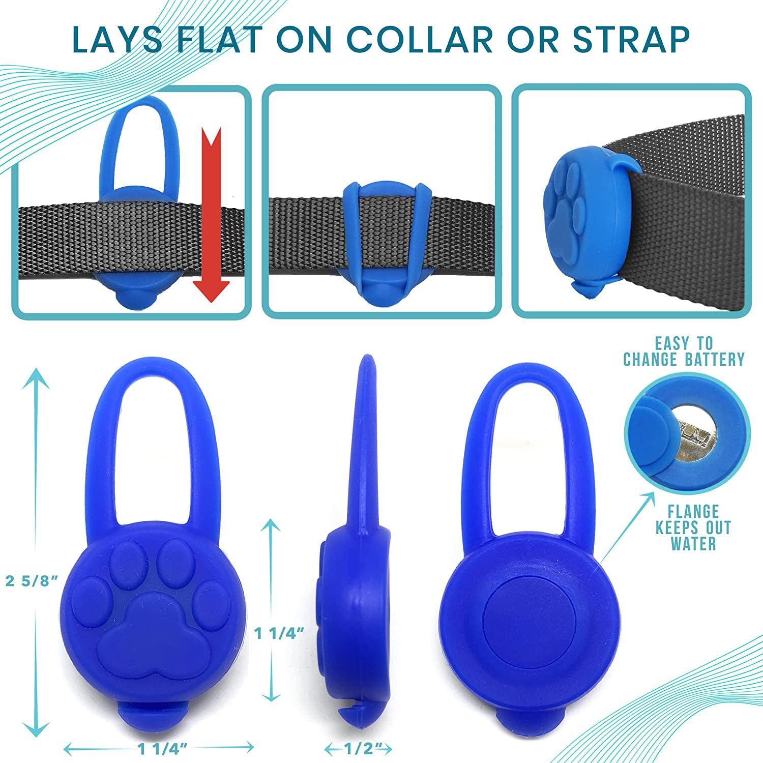 Avando Collar Luz Naranja: seguridad en salidas al anochecer.