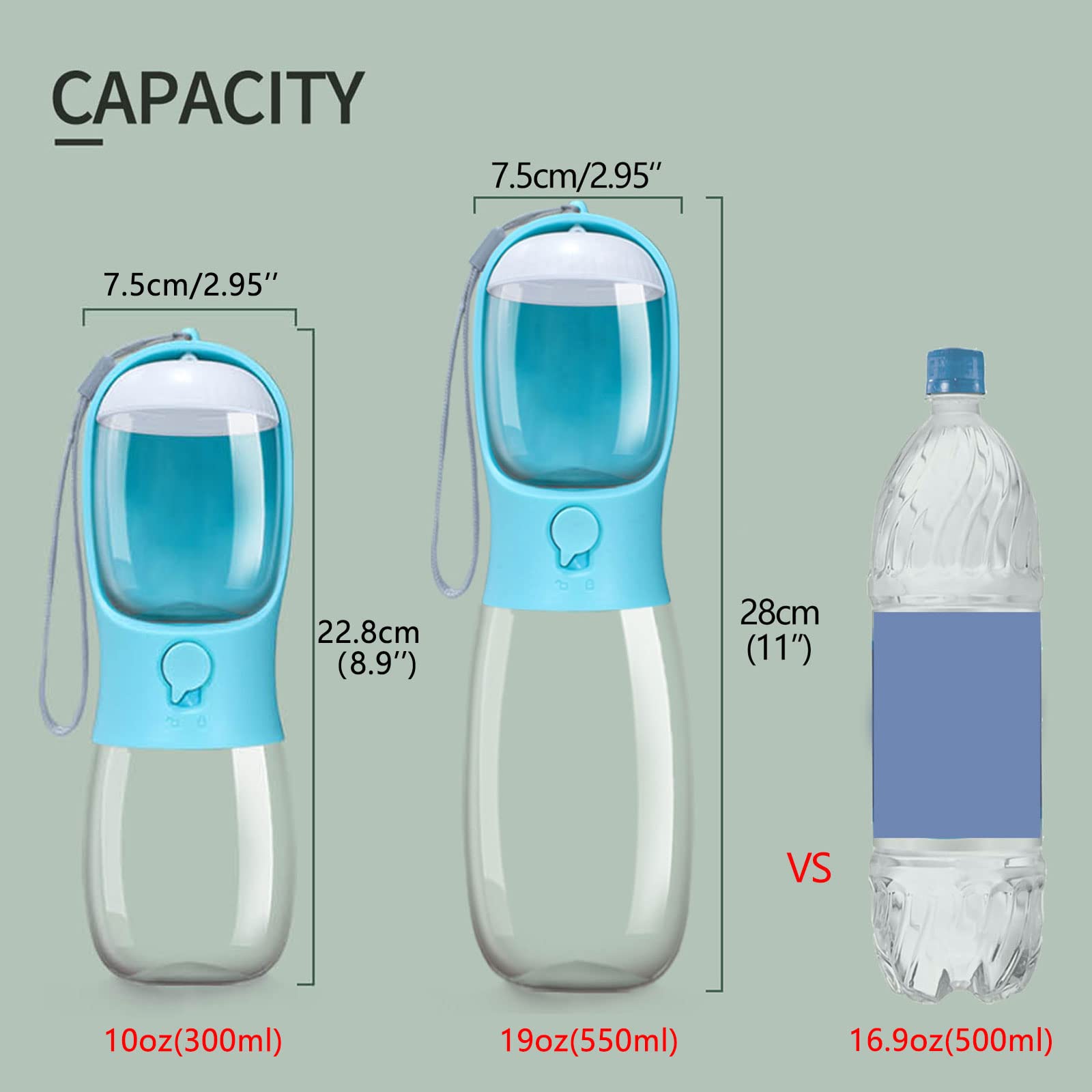 Dispensador portátil AVELORA para agua en paseos y salidas.
