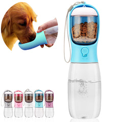 Botella AVELORA para perros con dispensador portátil en paseos