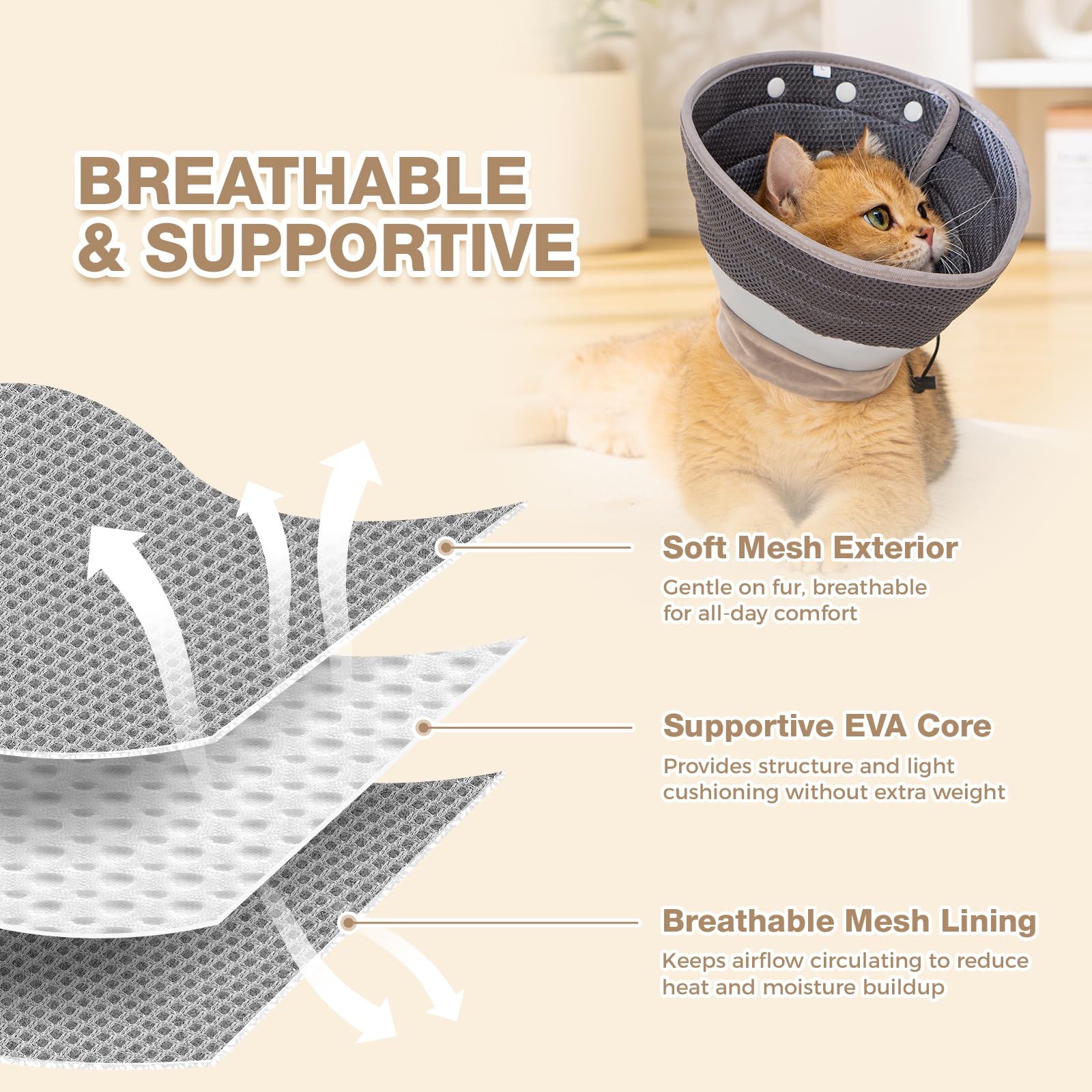 Avont cono gato doblable para comer, diseño flexible para alimentación sin obstáculos.