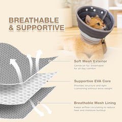 Avont cono gato doblable para comer, diseño flexible para alimentación sin obstáculos.