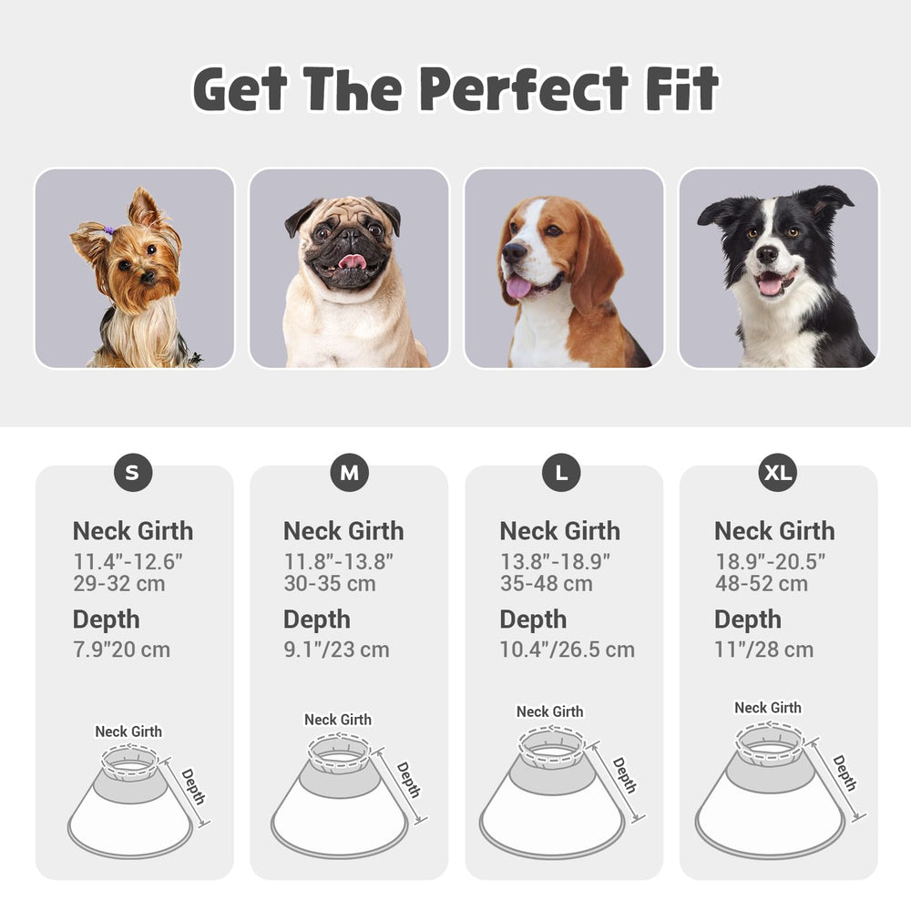 Avont cono para perro, ventilación mejorada, favorece la circulación y la comodidad.