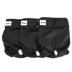 Pañales Avont para perras lavables con absorbentes, ajuste cómodo en la cintura.