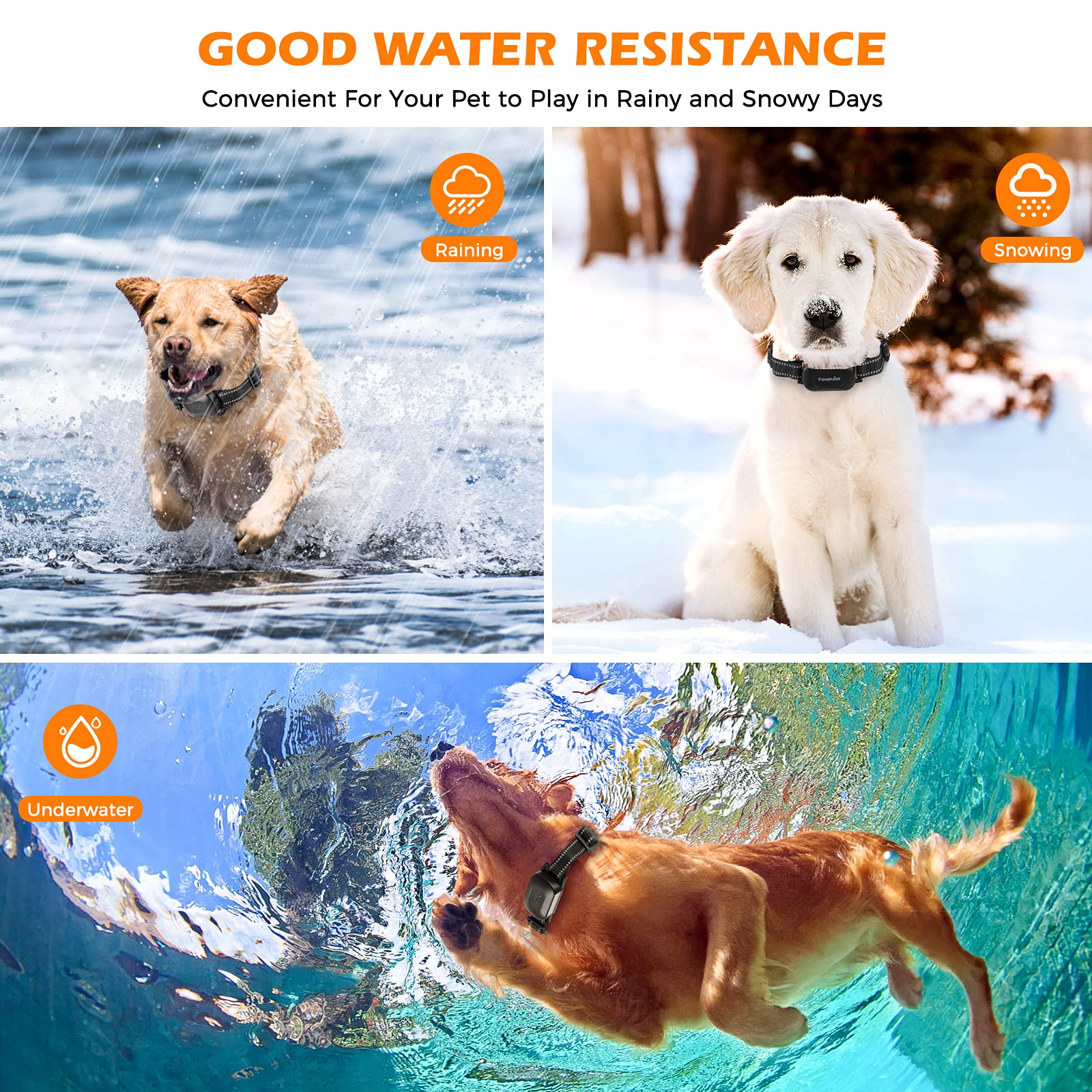 Diseño resistente al agua y a la lluvia para uso exterior de Aweec.