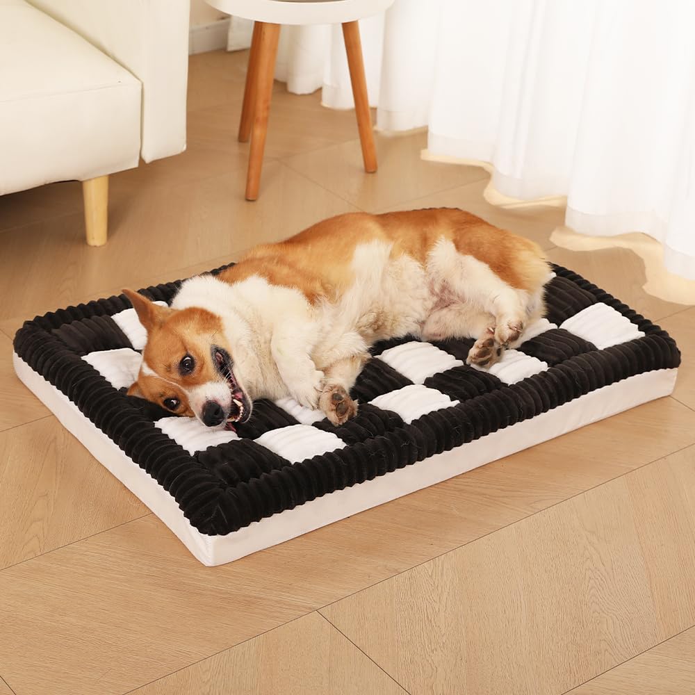 Awjcsv cama ortopédica para perro grande con espuma que distribuye la presión
