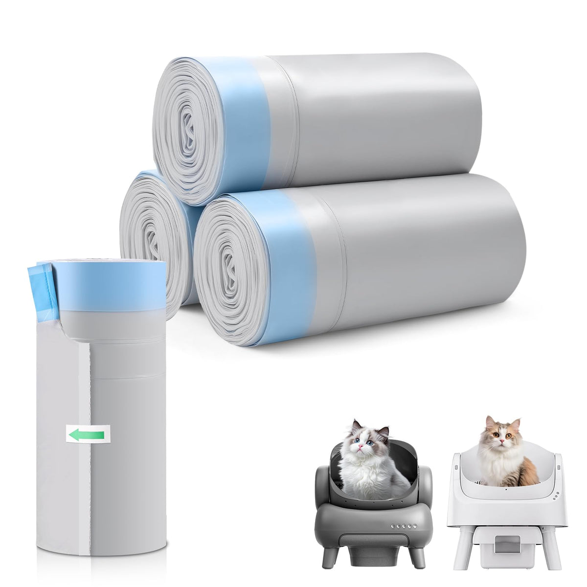 AWoHH bolsas para caja de arena gatos Neakasa M1 27x13, ajuste perfecto