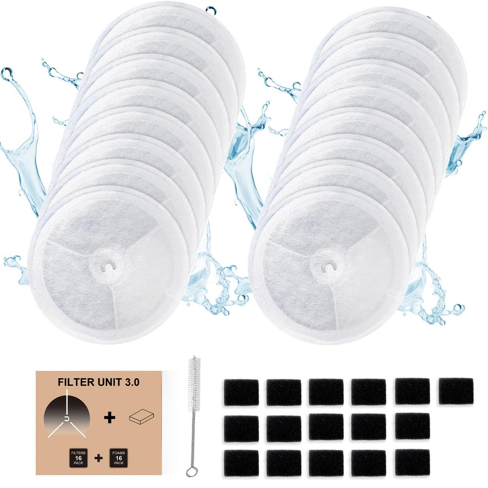 AWoHH filtro unit 3-0 para fuente de mascotas mejora la claridad del agua