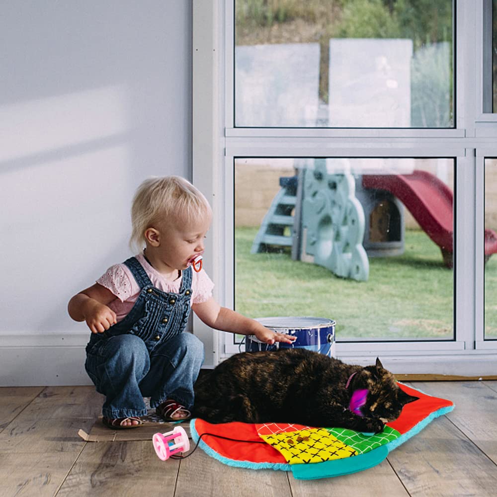 Forma pez atractiva para gatos con diseño visual agradable de AWOOF Cat Mat