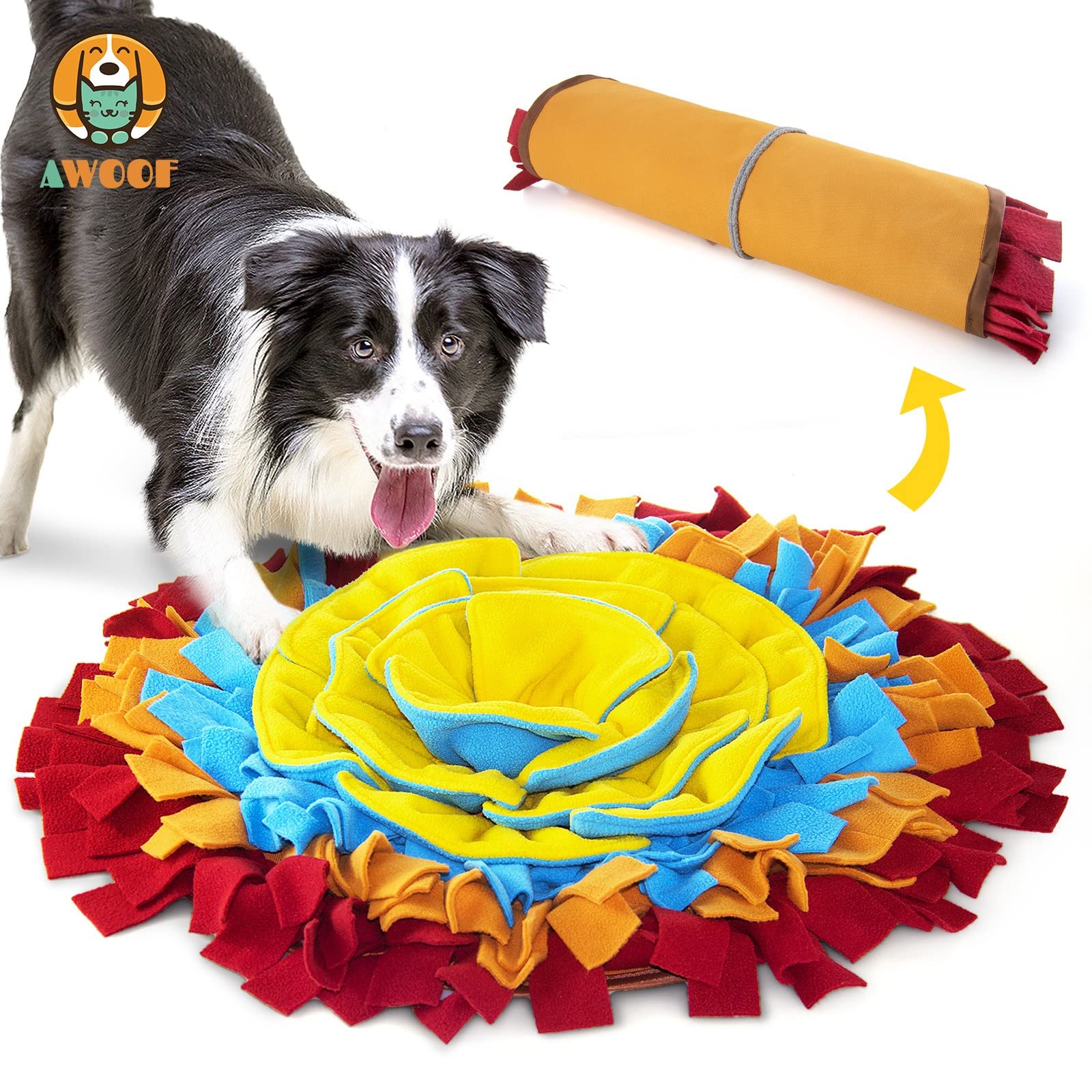 AWOOF Snuffle Mat para perros interactivo: estimula olfato y mantiene entretenido al perro