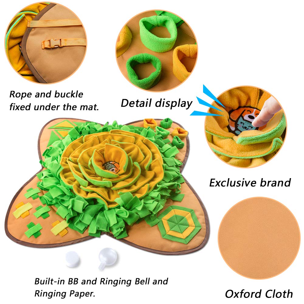 AWOOF Snuffle Mat, césped exterior para ocultar porciones pequeñas.