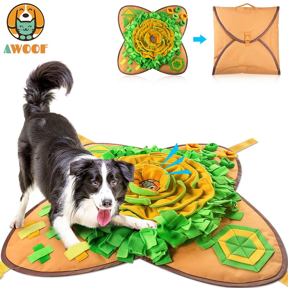 AWOOF Snuffle Mat, lavado fácil para limpieza rápida.