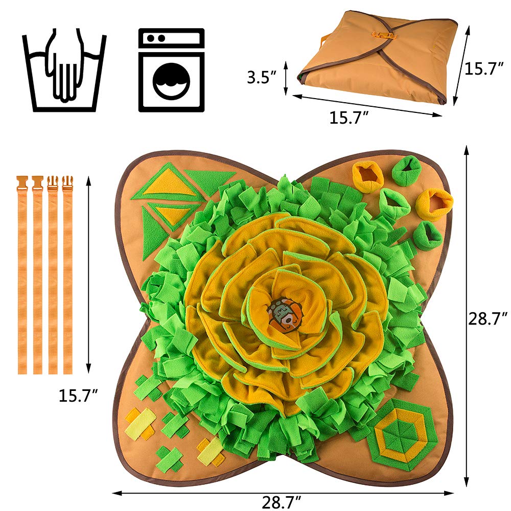 AWOOF Snuffle Mat, tejido Oxford grueso y felpa polar, seguro.