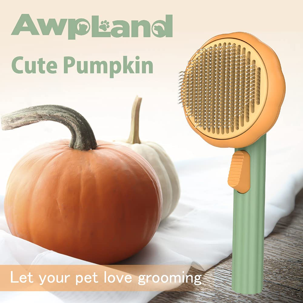 Awpland cepillo autolimpiable para perros, deslanado suave