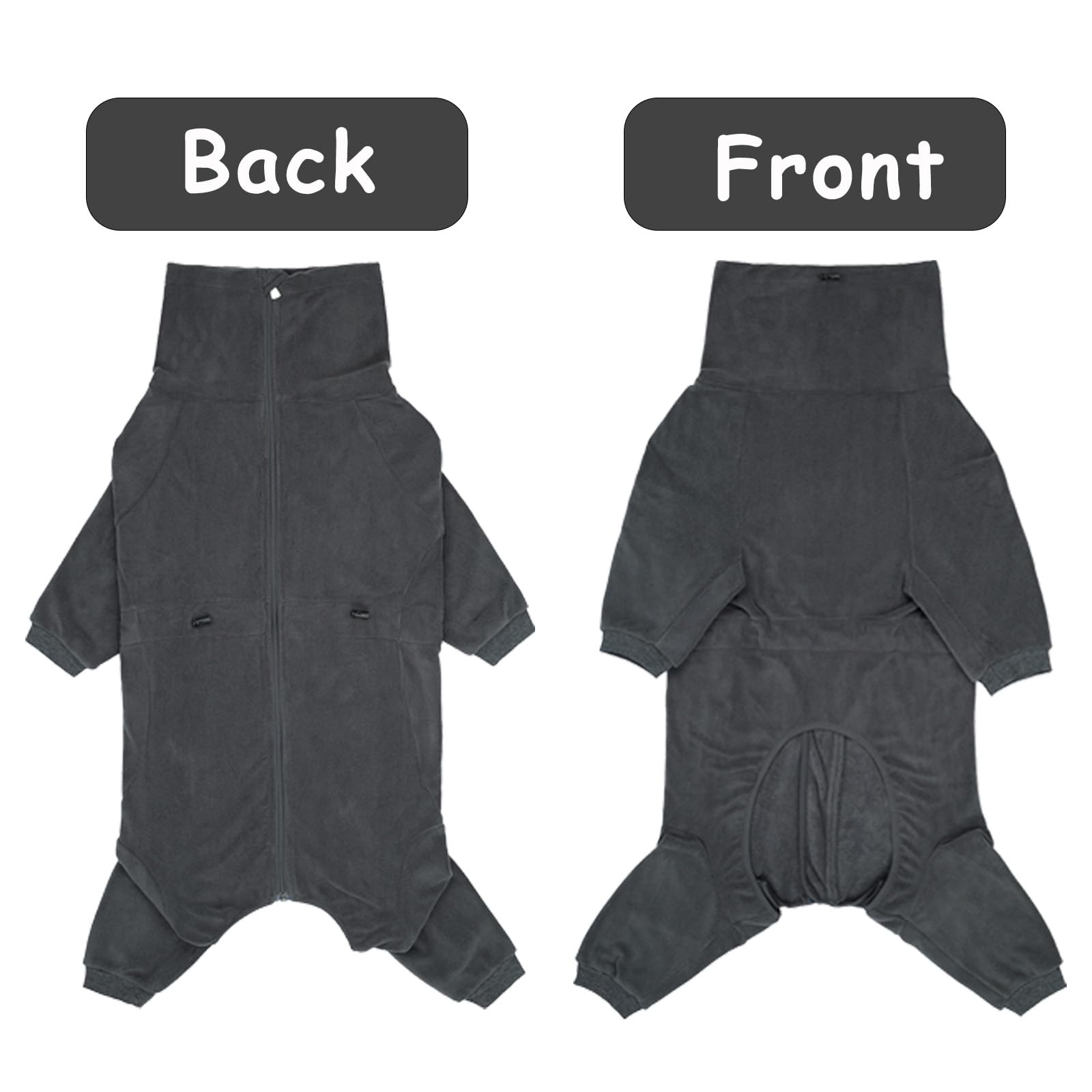 Axcimond chaqueta para perros, abertura entrepiernas para facilitar paseos.