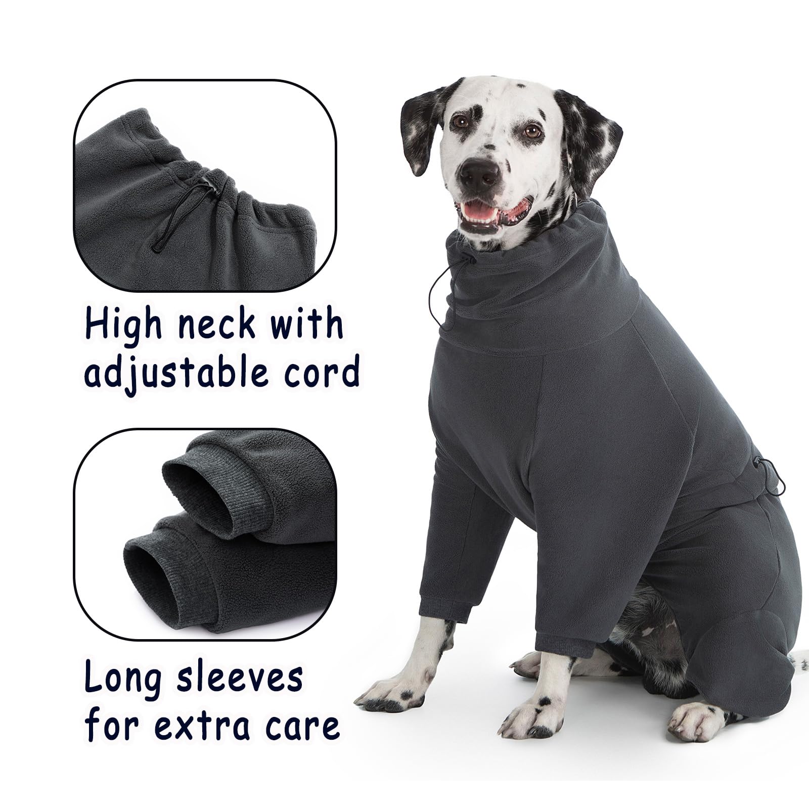 Axcimond chaqueta para perros, foco en cremallera para poner y quitar.