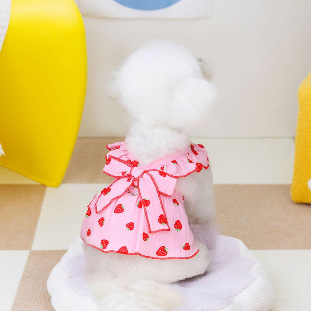 AXIIJGL vestido de algodón suave para perro pequeño, ideal para días de verano.