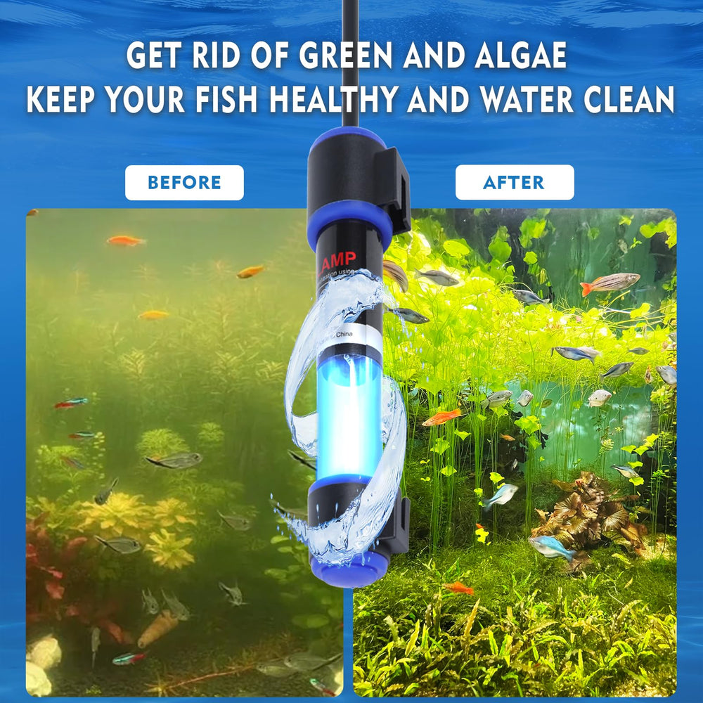 Ayamaxon UV-C para acuario IP68, resistente al polvo y al agua.