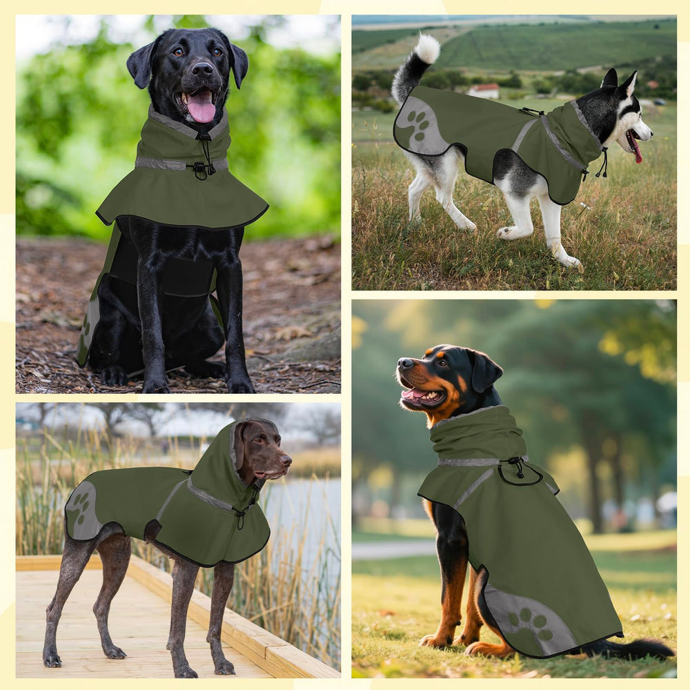 Ayaseen chubasquero para perro mediano, banda abdominal ajustable para crecimiento